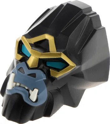 Produktbild von 1x Lego Bionicle Figuren Kopf Chima Gorilla Gorzan schwarz 70202 13691pb01