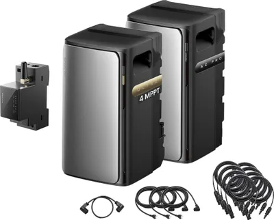 Produktbild von EcoFlow STREAM Ultra & AC Pro Flexibles Balkonkraftwerk 3,84kWh Speicher 0% MwSt nach §12 Abs.3 UstG