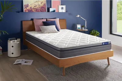 Image de Actiflex zen matelas 130x190cm, ressorts ensachés et mousse à mémoire de forme, degré de fermeté 2, hauteur :26 cm, 7 zones de confort