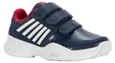Image de Chaussure pour enfant K-SWISS COURT EXPRESS STRAP, couleur Opal/Blanc/Lollipop, taille 29