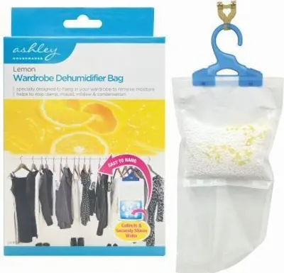 Produktbild von Ashley Hängender Kleiderschrank-Luftentfeuchter – Zitrone