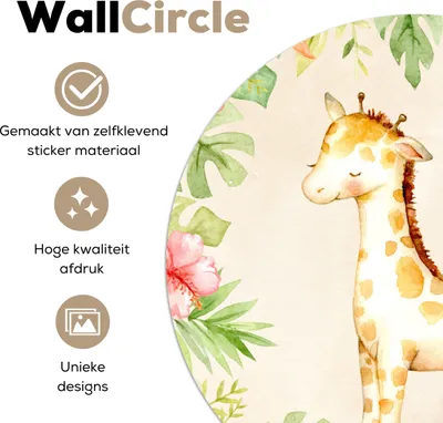 Produktbild von MuchoWow® - Tapetenkreis - Wandbild rund - Schlafzimmerdekoration - Wanddeko - runde Tapete - Kunst für zu Hause