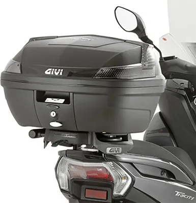 Produktbild von Givi Monolock Mbk Tryptik 125&yamaha Tricity 125/155 Topcase Heckmontage Schwarz Schwarz One Size