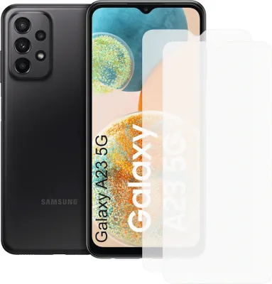 Produktbild von Zwei Stück (2x) Display-Schutzfolie Displayschutz-Glas 9H Glas für Samsung Galaxy A23 5G