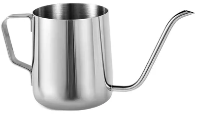 Gießkanne 350 ml Edelstahl mit langer Tülle, silber