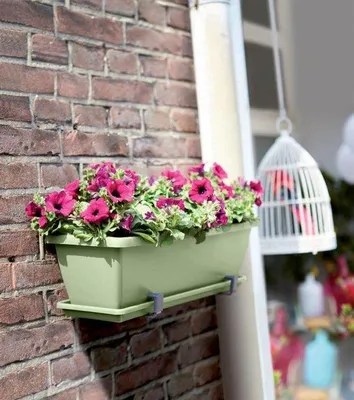 Obrázok produktu pre Balkónový kvetináč 50 Ø 126,5 x 16 cm, pistáciovo zelený