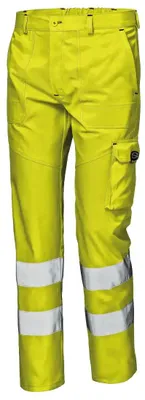 Produktbild von Sir Safety Mistral Warnschutzarbeitshose Herren mit Reflexstreifen Baumwolle Polyester, 52, HI-VIS YELLOW