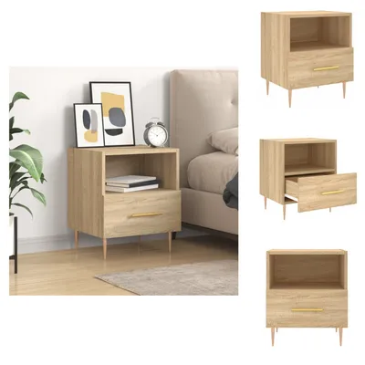 Immagine prodotto di vidaXL Comodino rovere Sonoma 40x35x47,5 cm materiale legno - Comodini