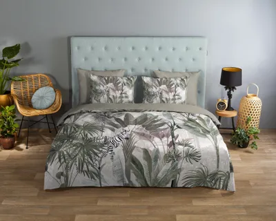 Produktbild von Good Morning Bettwäsche Palme - 135x200 cm - 100% Baumwolle