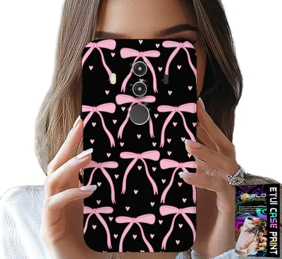 Immagine prodotto di Custodia Per Huawei Mate 10 Pro - Fiocchi Neri E Rosa