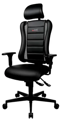 Produktbild von Bürostuhl SITNESS RS mit Kopfstütze und Armlehnen in schwarz