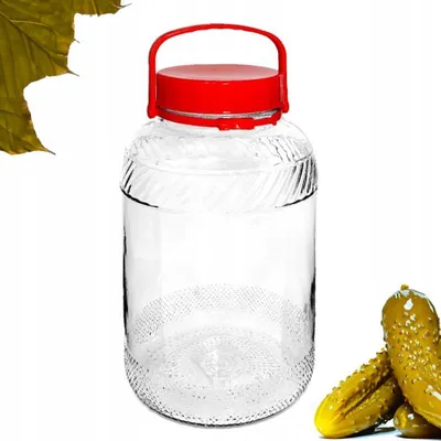 Produktbild von Tragar Glasballon 10L mit Deckel und Griff zum Einlegen