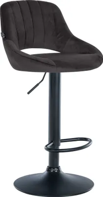 Produktbild von Barhocker HLO-CP278 Samt schwarz  schwarz