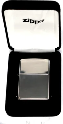 Produktbild von Zippo Slim Benzinfeuerzeug, Sterling Silber, Hochglanz, Eleganz und Haltbarkeit