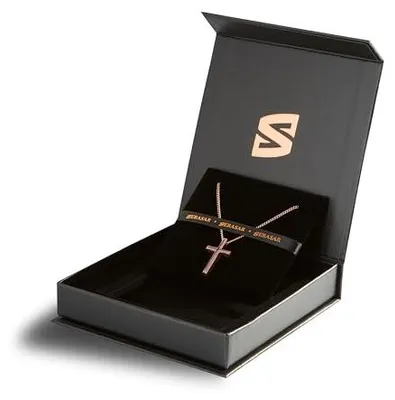 Produktbild von SERASAR Kette Kreuz Damen Halskette Rosegold Frauen mit Anhänger Schmuck