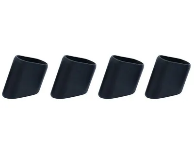 Produktbild von Siena Garden universal Fußkappen 4er-Set, schwarz, oval, 30 x 15 mm