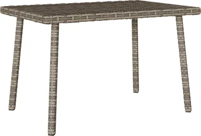 Produktbild von Möbel Gartentisch - Garten-Couchtisch - Balkontisch - Rechteckig Grau 60x40x37 cm Poly Rattan - Tische für Garten, Balkon CLORIS7633868