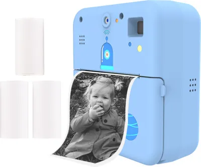 Produktbild von Mini vrecková tlačiareň Fotoaparát Okamžitá tlač Prenosná termálna tlačiareň Bezdrôtové BT pripojenie Tlačiareň štítkov Kompatibilný s Android iOS pre obrázkové štítky DIY Zoznam Meno Poznámky Denník Príjem Papierové nálepky Štúdium Práca Kancelária