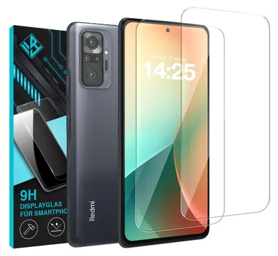 Produktbild von 2x 9H Schutzglas Displayschutzfolie für Xiaomi Redmi Note 10 Pro Displayglas Displayschutz Glas Panzerfolie Schutzglasfolie