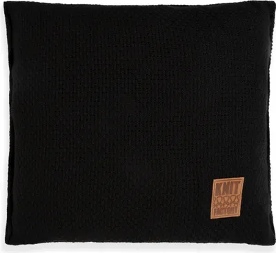 Produktbild von Knit Factory Jesse Kissen - Schwarz - 50x50 cm