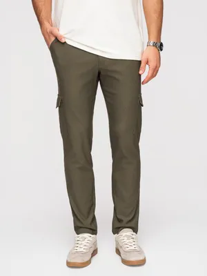 Produktbild von OMBRE Herren Hose Regular Fit Cargohose mit Stretchanteil P1515 dark olive L