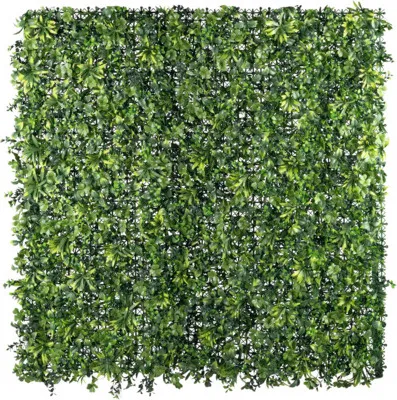 Produktbild von Pflanzenwand künstlich Wandmatte Blätter 100 x 100 cm