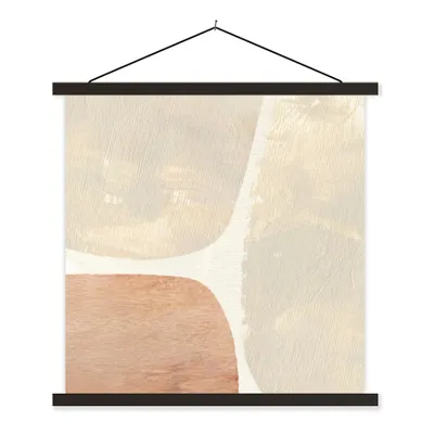 Produktbild von MuchoWow® Textilposter Vintage - Abstrakt - Pastell 40x40 cm mit schwarzem Rahmen - Fotos