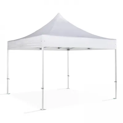 Produktbild von Klappzelt PRO+ 50 MM aus Aluminium 4 x 4 m weiß Weiß - Oviala PRO 50