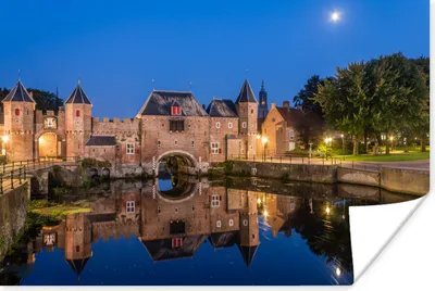 Produktbild von MuchoWow® Poster Mond - Amersfoort - Poort 30x20 cm - Plakate - Print