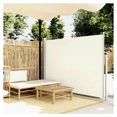 Produktbild von Ausziehbare Seitenmarkise 170×300 cm Creme, Balkonmarkise wasserdicht für Terrasse, Wohnmobil, Garten, Café