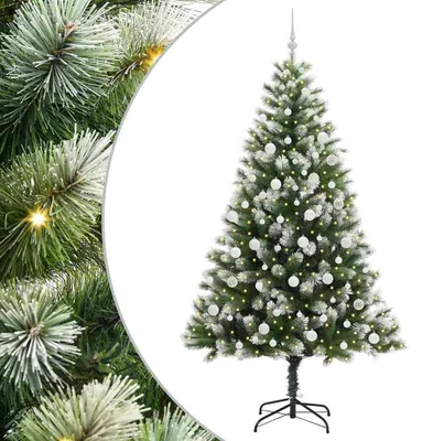 Produktbild von vidaXL Künstlicher Klapp-Weihnachtsbaum mit Schneeüberzug 300 LEDs