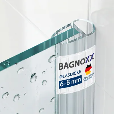 Produktbild von Bagnoxx Duschdichtung Spaltdichtung, 200cm, transparent, Hohlkammerprofil, 6mm, Duschdichtungen für Duschtüren im Badezimmer, Türdichtung unten, gegen Spritzwasser, PVC