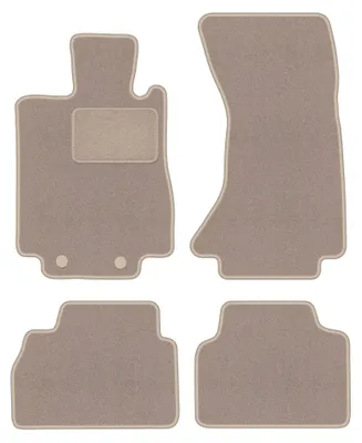Immagine prodotto di Tappetini in moquette per Mercedes S W220 4Matic 1998-2005 (versione corta) – set 4 pezzi, beige, su misura – Wielganizator LUX