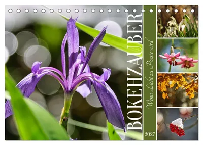 Immagine prodotto di Bokehzauber (calendario da tavolo 2027, formato DIN A5 orizzontale), Calendario mensile CALVENDO
