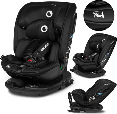 Obrázek produktu pro Lionelo Bastiaan RWF i-Size Dětská autosedačka 0-36 kg ISOFIX 360° Dětská autosedačka - černá