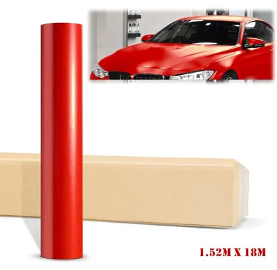Obrázok produktu pre Červená matná dekoratívna fólia do auta, 1,52 x 18 m