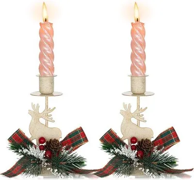 Produktbild von Famanu Kerzenständer Hirschform - 2 Stück