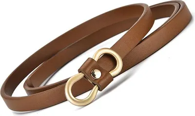 Produktbild von INF Elegante Kunstleder Damengürtel 105cm - Braun, vielseitig einsetzbar Braun