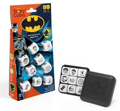 Produktbild von Rorys Story Cubes Batman Edition: Kreatives Würfelspiel mit 9 Gotham City Motiven, Sonderausgabe