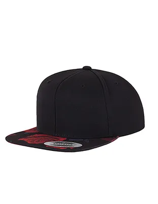 Produktbild von FLEXFIT 6089R | Roses Snapback Cap / Kappe / Mütze / Hut - Farbe: Black/Red (Roses) - Größe: One Size