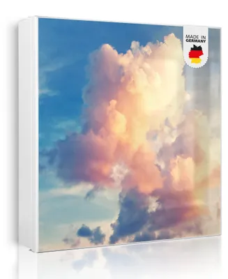 Zdjęcie produktu dla Metalowa szafka na klucze banjado, wymiary 30 x 30 cm, z 32 haczykami, z możliwością wykorzystania jako tablica magnetyczna, korpus czarny, zawiasy po prawej stronie, chmurki 10 [SKGW1 12839]