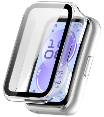Produktbild von Smartwatch Hülle + Schutzglas für Huawei Band 11 / 11 NFC Schutz 9H Transparent