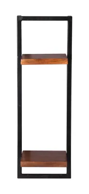 Produktbild von Wandregal Panama Mangoholz Metall Wandboard Ablage Regal Hängeregal Bücherregal