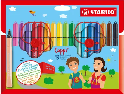 Obrázok produktu pre Plniace pero STABILO Cappi - 1 mm - sada 18 ks