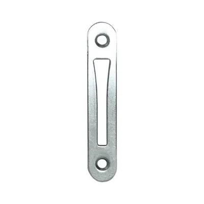 Produktbild von Schließblech zu Einstemmzunge, abgerundet, 85 x 15 x 1,25 mm, Stahl verzinkt, 1 Stück | Zubehör Beschläge Schlösser