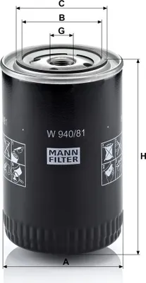Obrázek produktu pro Kazeta olejového filtru MANN pro Toyota Cressida Dyna Hiace Hilux Land