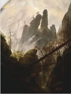 Produktbild von ARTland Wandbild, selbstklebend Felsenschlucht, 1822/23 Größe: 45x60 cm