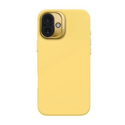 Zdjęcie produktu dla Etui DECODED do iPhone 16 Plus, miękki w dotyku silikon, powłoka antybakteryjna, kompatybilne z MagSafe, etui ochronne, etui na telefon komórkowy, Popcorn Yellow