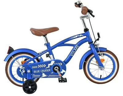 Image de Vélo enfant Volare Blue Cruiser - Garçons - 12 pouces - Bleu - 85 % assemblé