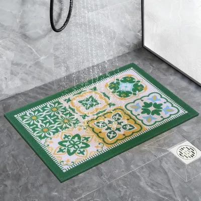 Produktbild von Duschmatte rutschfest PVC Grün 50 x 80 cm